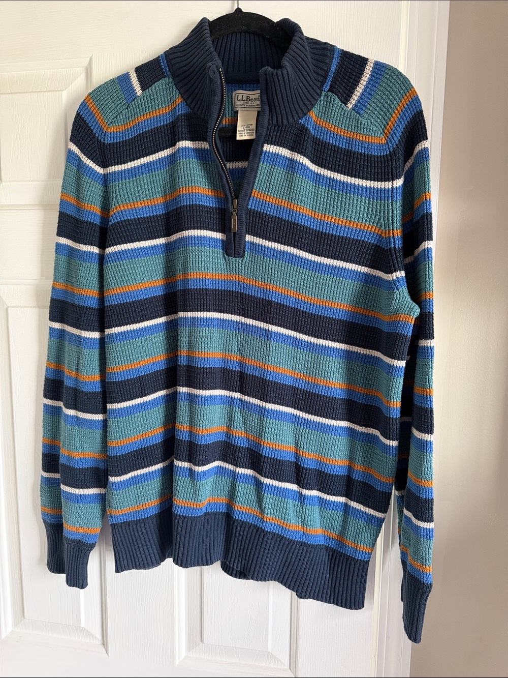 L.L. Bean Men's Half Zip Pullover Sweater Size L